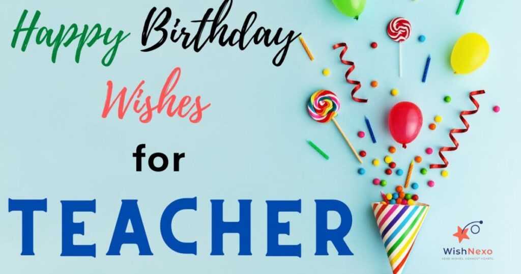 Birthday Wishes for Teacher
