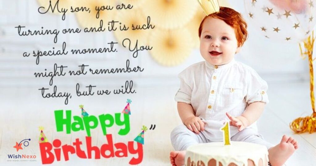  1st Birthday Wishes for Little Son