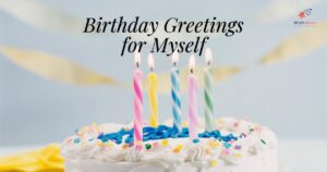 Birthday Wishes for Myself