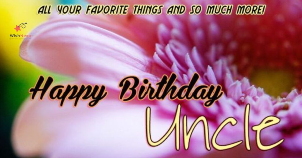 Blessing Birthday Wishes for Maternal Uncle from Niece