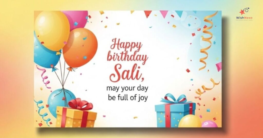 Heartfelt Messages for Sali