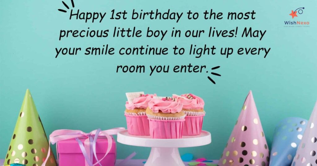 Short & Sweet Birthday Wishes for Baby Boy (1st Birthday)